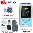 24h Nibp Ambulatory Blood Pressure Monitor Arm pc Software 3 Cuffs Abpm50 New Us