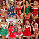 Women-christmas-sexy-lingerie-sleepwear-santa-dress-nightwear-underwear-babydoll