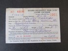 Rw18 - 1951 Federal Duck Stamp On Idaho Resident Hunting License