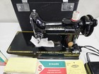 Vtg 1961 Red S Singer Featherweight 221k 221 Sewing Machine Serviced Box Booklet