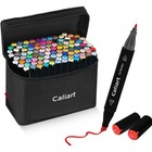 Alcohol Based Markers Dual Tip Art Sketch Markers Smudge Proof 100 Colors Set Us