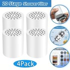 4 Pack 20 Stage Shower Filter Replacement Cartridge Shower Filter For Hard Water