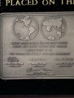 Apollo 11 Moon Landing Miniature Lunar Plaque  Lombardo Mint Free Shipping