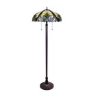 Chloe Lighting Adia Tiffany-style Dark Bronze 2-light Victorian Floor Lamp 18 