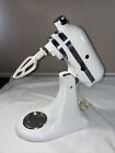Kitchenaid Vintage 4 5qt Tilt-head Stand Mixer K45sswh White  Tested And Mixers