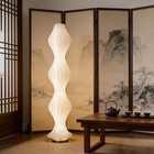 65  Modern Wavy Led Floor Lamp Dimmable Standing Light With Remote Control