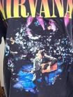 Nirvana Unplugged Band T-shirt Size Large Retro Rock Black