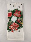 Vtg  Christmas Kitchen Towels Set Of 3 Franco Nwot  10   x16   