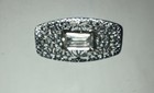 Beautiful Vintage Art Deco Brooch Silvertone Untested Estate Jewelry