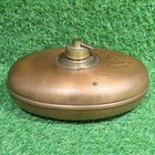 Vtg Antique German Copper Bed Foot Warmer Hot Water Bottle   Embossed Crib
