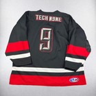 Tech N9ne Hockey Jersey Men 3xl Athletic Knit Black Red Hip Hop Strange Music Ix