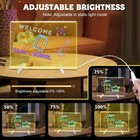 Led Glow Doodle Board Acrylic Dry Erase Note Board Perfect Gift For Kids Adults