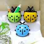 Toothbrush Holder Kids Ladybug Animal Insect Wall Mount  Detachable Toothpaste C