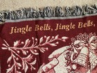 Texture Woven Decor Afghan 100  Cotton 48    X 60    Throw Blanket  jingle Bells 
