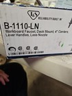 T s B-1100  Deck Mount  Workboard Faucet  Lever Handles 4  Center