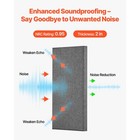 Uimoso 4 Pcs Acoustic Wall Panels 2 In Thick 23 6 X 11 8 In Self-adhesive Gray