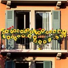 Uieke 12x 7 5ft Artificial Sunflower Garland Silk Sunflowers Hanging Vine Decor