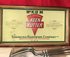 Antique 1920 s Keen Kutter 6 Knives   4 Forks Cutlery Set W  Case e c  Simmons