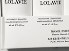 Lolavie Travel Set Restorative Shampoo Conditioner Detangler Leave In 2oz   n4