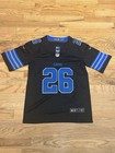 Jahmyr Gibbs 26 Detroit Lions Kids Jersey Black Youth Medium Stitched Jersey