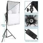 Photography 2x Light Bulb Softbox Light Kit Photo Studio Continuous Lighting Kit