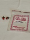 Vintage Millefiori Earrings Original Pack Hypo Allergnc Tiny  Studs Pierced Ears