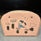 Vintage Stash The Cash Coin Bank Ponytail Girl Pink Plastic 1950s Style