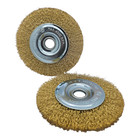  qty 2  4-1 2    X 5 8  Arbor  Wire Wheel Brush For Angle Grinder