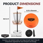 6-player Disc Golf Set For Family     Frisbee Golf Basket With Weighted Discs     