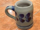 Wandererfreunde Langerselbold Cobalt Blue Salt Glaze Pottery Mug Stein  5l Leaf
