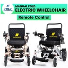 Fold And Travel Lightweight Foldable Remote Control Electric Power Wheelchair