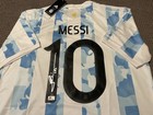 Lionel Messi Argentina Signed Autographed  New Adidas Xl Jersey With Tags Coa