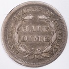 1859 Seated Liberty Silver Half Dime Very Fine  vf   Philadelphia Mint