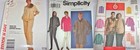 Lot Outerwear Patterns Mccall s 4447 4227 Simplicity 8942 Unisex S-xl Uncut