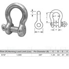 20pc Drop Forged 1500 Lbs D Ring 5 16  Screw Pin Anchor Shackle Galvanized Steel