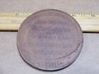 Round 1876 Philadelphia Centennial Exposition Wood Medal Plaque Main Building