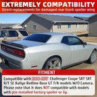 Rear Trunk Spoiler Wing Compatible With 2008-2017 Coupe Srt Sxt Gt Demon Styl