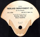 Milwaukee  Wi Midland Improvement Co  Horses Grazing Hand Fan C1940 s Vgc