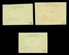 Afghanistan 1948 Airmail Plane Over Kabul  Scott C4-c6 Imperforate Set Mint Mh R