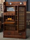 Antique Dressing Cabinet  Antique Chifferobe  Oak Side By Side Wardrobe Cabinet