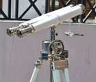 Vintage Brass Binocular On Antique Tripod  Functional Astronomy Binocular Decor
