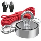 2000 Lbs Fishing Magnet Kit Pull Force Strong Neodymium Manget   Carabiner Rope