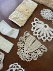 Vintage Off White Lace Trims Samples