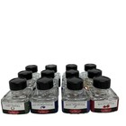 Lot  12 empty Ink Bottles  30ml  Excellent Condition  Glass  98