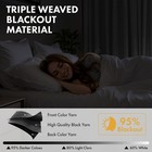 Blackout Curtain Room Darkening Window Curtains Insulate Thermal Grommet 2 Panel