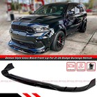 For 21-26 Dodge Durango Srt Hellcat Gloss Blk Demon Double Deck Front Bumper Lip