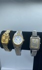 Women s Seiko Quartz Mixed Stainless Steel Watch Lot Of 4  156g 