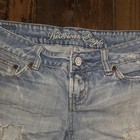 American Eagle Womens Distressed Lt  Blue Cut Off Denim Shorts Size 2- 2  Inseam