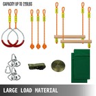 Uimoso 56ft Double Line Ninja Warrior Obstacle Course Kids Gym Set 7 Accessories