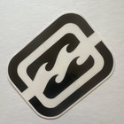 Billabong Black   White Logo Sticker Decal Aloha Surfing Advertising Sticker